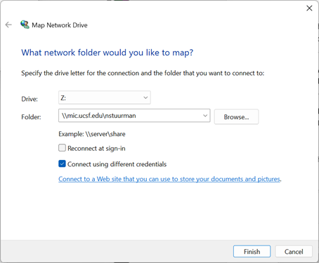 Map Network Drive